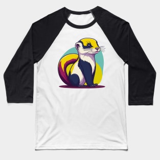 Cute Ferret Baseball T-Shirt